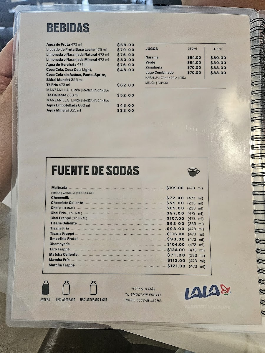 Café Andrade Menu - Image 1