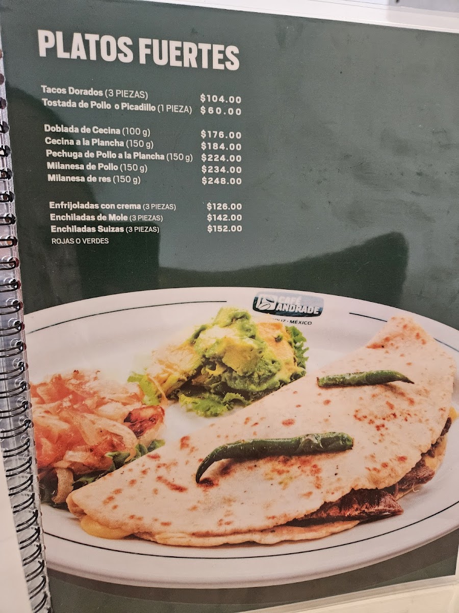 Café Andrade Menu - Image 2